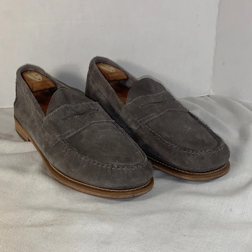 G.H. Bass & Co. Men’s “Weejuns” Gray Suede Penny Loafers
